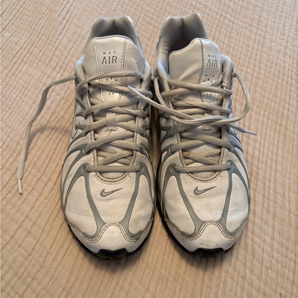 Nike Air Max White and Gray Sneakers